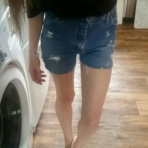 Vintages 1960-70's wrangler cutoff jeans